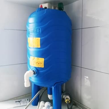 RENLXFI Druckbehälter Druckkessel Wasserdrucktank Mit Druckschalter, 60 100 120 150 200 250 300 L Druckwasserspeicherbehälter, Große Vertikale Temporäre Brunnentanks Aus PE(300L/79Gal)