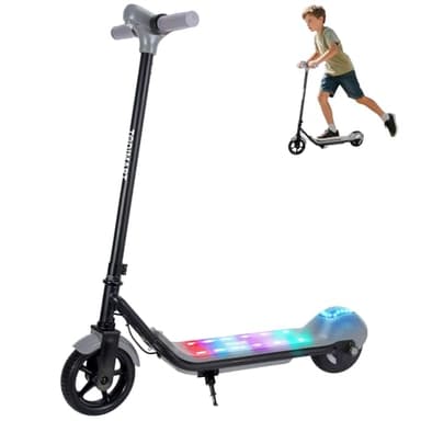 E Scooter Kinder mit Bluetooth,von 6-10-14 mit Bunte LED-Lichter,6,5 Zoll Explosionsgeschützter Vollreifen,Max. 16 KM/H Motor mit- Geschenk für Kinder und Jugendliche