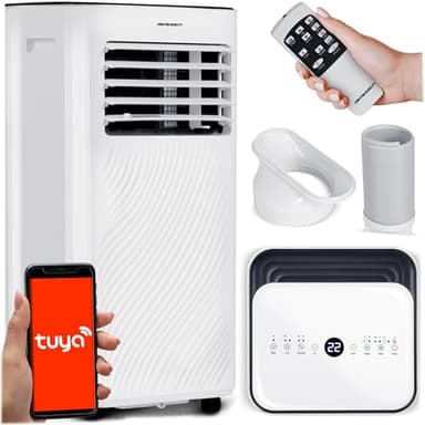 Berdsen Mobiles Klimagerät 3-in-1-9000 BTU - Kühlung, Entfeuchtung, Ventilation - Tuya Smart App - Energieeffizient