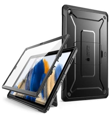 SUPCASE Unicorn Beetle Pro Hülle für Samsung Galaxy Tab A9 Plus 11 Zoll (2023), Bumper Case 360 Grad Schutzhülle mit integriertem Displayschutz und Ständer (Schwarz)