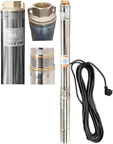 Qualitäts-Tiefbrunnenpumpe Brunnenpumpe 3,5" 89 mm 6300 l/h 0,8kW 6,3 bar sandresistent