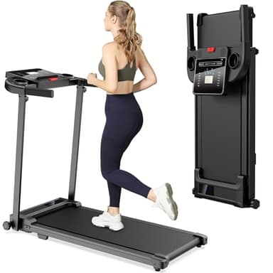 Laufband für Zuhause Walking Pad - Klappbar Laufbänder Elektrisches Laufbänder Schreibtisch Foldable Treadmill for Home Büro Laufpad Leise Klein 10Km/h Tretmühle Klappbares Kleines