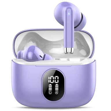QXQ Bluetooth 5.4 Kopfhörer Kabellos, Sport In Ear Earbuds mit 4 ENC Mics, 40 Std Earphones Tiefer Bass Ear Buds mit LED-Anzeige, IP7 Wasserdicht Ohrhörer