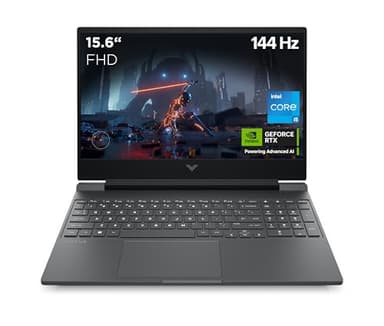 HP Victus Gaming Laptop, 15.6 Zoll FHD Display 144Hz, Intel Core i5-13420H, 16 GB DDR4 RAM, 512 SSD, NVIDIA GeForce RTX 3050 6GB VRAM, QWERTZ, Windows 11, Schwarz