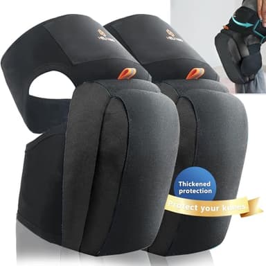 Professionelle Knieschoner Garten, Kniepolster arbeit auf Knien,knieschutz gartenarbeit für Haushalt baustelle,bodenleger,Renovieren, Garten, Fliesenleger, Laminat, strapazierfähigen Doppelriemen