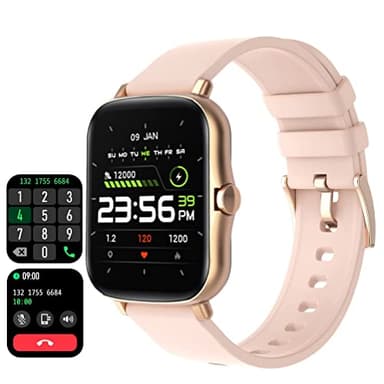 Smartwatch Telefonieren mit Lautsprecher,1.7 Zoll Touchscreen,Direkt Koppeln mit Bluetooth Kopfhörer,Musikspeicher,Whatsapp Fähig,Gesundheitsuhr Fitness Tracker Blutdruck Pulsuhr Schrittzähler