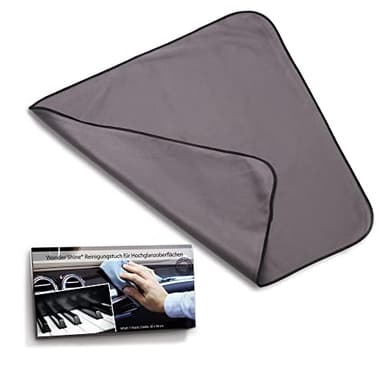 Made in Germany Hochglanz-Tuch für hochwertige und empfindliche Oberfläche, Glanz- und Lackmöbel, Musikinstrumente, Auto Displays 30x30 cm