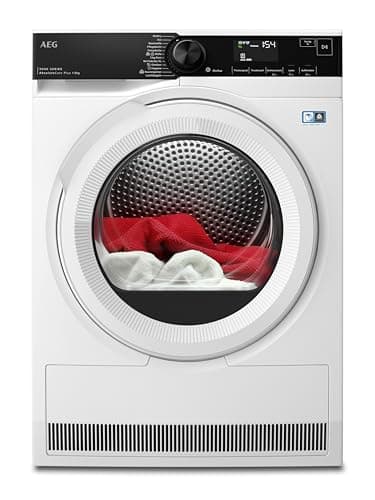 AEG Wärmepumpentrockner Serie 9000 mit AbsoluteCare Plus, Daunentrocknung – Punktgenaue Trockenergebnisse mit 3D-Scan, Testsieger der Stiftung Warentest, 8 kg, A+++, Schontrommel, TR9AMZ2024