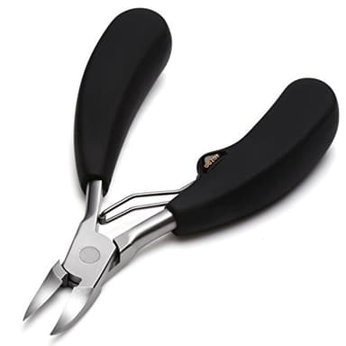 BEZOX Präzision Fußnagel Knipser Metall Nagelzange Für Dicke Und Tiefe Eingewachsene Fußnägel und Fingernägel - Weicher Griff