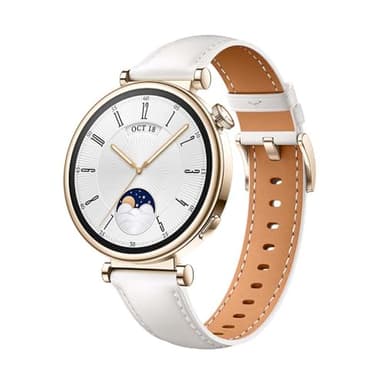 HUAWEI Watch GT 4 41mm Smartwatch, Filigranes Design, Bis zu 7 Tage Akkulaufzeit‌, Erweitertes 24/7 Gesundheitsmanagement, Kalorienmanagement, Kompatibel mit Android und iOS, Weiß