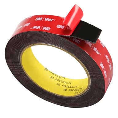 Doppelseitiges Klebeband, Extra Stark Klebend, 3M-VHB Schaumstoffband, 25mm x 5M, Wasserfest und Hochtemperaturbeständig für Auto, Heimdekoration, Bürodekoration