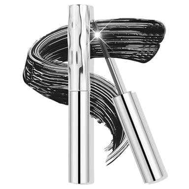 BUTBU Mascara, Washable Metal-Mascara, Schwarz Extra Slim Super Curling Voluming Eyelash, Borstenlose Metallwimpernbürste, 3D Curling mascara, Wimperntusche für Dichte, für Volumen & Definition