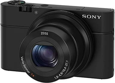 Sony RX100 Premium Kompakt Digitalkamera (20 MP, 7,6 cm (3 Zoll) Display, 1 Zoll Sensor, 28-100 mm F1.8-4.9 Zeiss Objektiv, 3,6x opt. Zoom) (DSC-RX100) schwarz