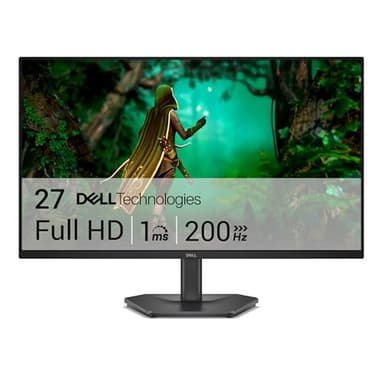 Dell 27 Gaming Monitor - SE2725HG, Full HD (1920x1080), 200Hz, Fast IPS, 1ms, AMD FreeSync Premium, 99% sRGB, VESA (100x100mm), DisplayPort, 2 HDMI, 3 Jahre Garantie, Schwarz