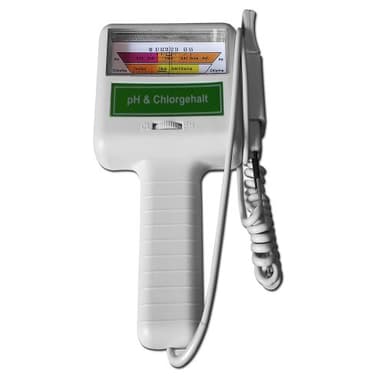 Deuba Wassertestgerät PH Chlor für Pool Schwimmbecken Teich Aquarium mit Sonde 110cm Kabellänge Batteriebetrieben Chlormessgerät Messgerät Wassertester