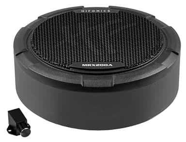 Hifonics MRX200A - 8" (20cm) Aktiv-Subwoofer für Reserverad oder Notrad mit integriertem Class-D Verstärker mit 125 Watt RMS