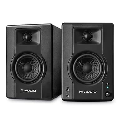 M-AUDIO BX4 BT - 4.5-Zoll 120W Bluetooth-Studiomonitore PC/Regal-Lautsprecher für Musikproduktion, Gaming, Streaming, Podcasting und DJs (Paar)