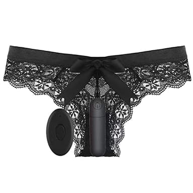 TYDAY Spitzenhöschen kabelloser Vibrator mit Fernbedienung Klitorisstimulator mit 10-Frequenz-Vibration und G-Punkt-Stimulationsmassagegerät vibrierendes Ei Sexspielzeug für Paare und Frauen