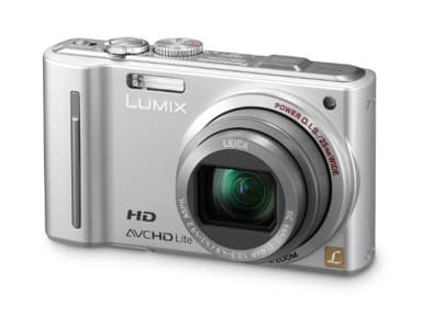 Panasonic Lumix DMC-TZ10EG-S Digitalkamera (12 Megapixel 12-fach opt. Zoom, 7,6 cm (3 Zoll) Display, Bildstabilisator, Geo-Tagging) silber