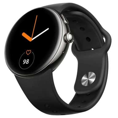 Parsonver Smartwatch Herren Damen, 43 mm AMOLED Always-On Display, Bluetooth Anrufe, AI Chat, Fitness Uhr mit 120+ integrierte Sportmodi, Herzfrequenz/Schlaf, 2 Schnellwechsel Armbändern, Schwarz