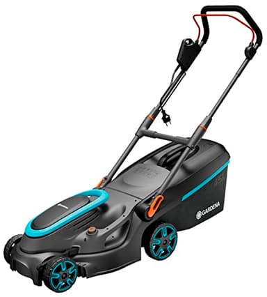 Gardena Elektro-Rasenmäher PowerMax 37/1800 G2: Mäher bis 500 m², 1800 W Leistung, 37 cm Schnittbreite, 45 l Fangvolumen, 35 bis 65 mm Schnitthöhe, ErgoTec Plus Griff, zusammenklappbar (14637-20)