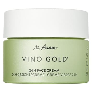 M. Asam VINO GOLD 24h Gesichtscreme (50 ml) – 24h Tagescreme & Nachtcreme gegen Linien & Fältchen, starker Schutz vor vorzeitiger Hautalterung, Anti-Aging, vegane Feuchtigkeitscreme