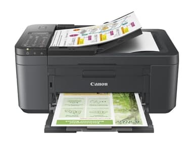 Canon PIXMA TR4755i Multifunktionsdrucker 4in1 (Tintenstrahl, Drucken, Kopieren, Scannen, Faxen, A4, WLAN, Apple AirPrint, 20 Blatt ADF, Duplexdruck, kompatibel mit Pixma Print Plan ABO) schwarz