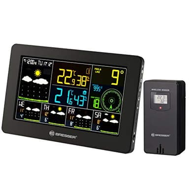 Bresser 7001040 Wetterstation Funk mit Aussensensor WLAN 4CAST mit 4-Tages Wettervorhersage und weiteren meteorologischen Daten
