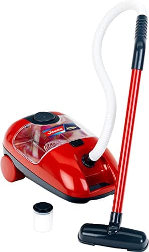 Theo Klein 6719 Vileda Staubsauger | Batteriebetriebener Kinderstaubsauger mit Sound- und Saugfunktion | Spielzeug für Kinder ab 3 Jahren