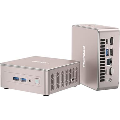 GEEKOM Mini PC A5 2025 Edition mit AMD Ryzen 5 7430U,16GB RAM 512GB SSD, Windows 11 Pro, Ultra-leiser kompakter Desktop-PC mit AMD Radeon Grafik,Dual HDMI 4K-Ausgang,SD-Kartensteckplatz für Homeoffice