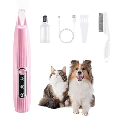 Pfotentrimmer für Hunde mit LED-Licht,LOEVERY 9mm Mini-Klinge, Intelligente Anzeige, USB Wiederaufladbar Hundeschermaschine,Hundepfoten Trimmer Für Pfoten, Augen, Gesicht, Ohren, Körp