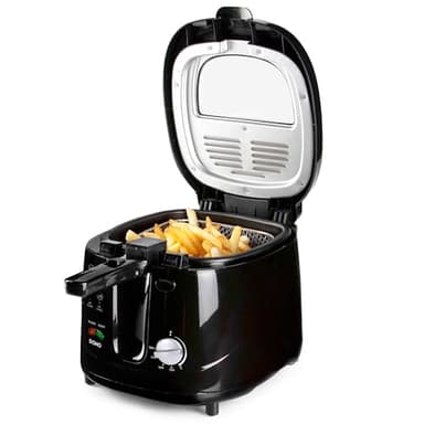 DOMO DO461FR Fritteuse - 2,5 L - mit Sichtfenster - 1800 W - Schwarz