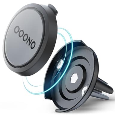 Ooono 2 Halterung Magnetische Auto-Lüftungsgitterhalterung für OOONO CO-Driver NO2, Luftschlitzhalter mit eingebauten Magneten, kompatibel mit OOONO NO2 Blitzerwarner