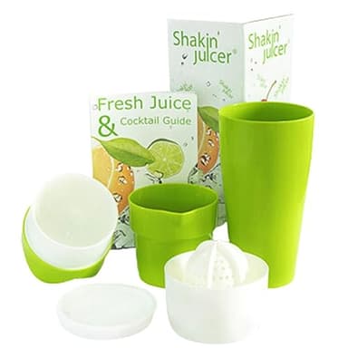 Shakin' Juicer Saftpresse & Entsafter – Handlich, robust & BPA-frei – Vielseitiger Entsafter für Gemüse und Obst – Zitruspresse spülmaschinenfest – Made in Germany
