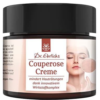 Dr. Ehrlichs Gesundkatalog Couperose Creme - gegen Rötungen - abgestimmt auf Rosazea und Besenreiser als Tages- und Nachtcreme - 100 ml