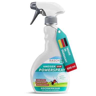 RASCH HOME DEFENDER® Ameisenspray für Innen & Aussen [500ML] - Effektives Ameisen Spray - ameisenmittel Garten gegen alle Ameisenarten - Langzeitwirkung Spray gegen Ameisen - Antspray - Ameisenabwehr