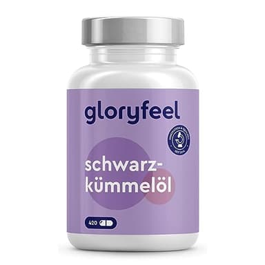 Schwarzkümmelöl - 420 Kapseln - 1000mg pro Tagesdosis (original Nigella sativa kaltgepresst) - 80% essentielle Fettsäuren + Vitamin E - Laborgeprüft ohne Zusätze in Deutschland hergestellt