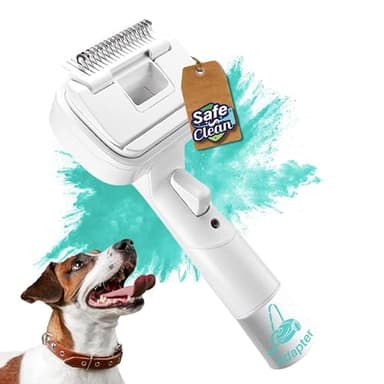 SAFE 'N CLEAN Tierhaarbürste Staubsauger Aufsatz Hundebürste Katzenbürste Fellpflege Set 3-in-1 kompatibel mit Dyson Miele Siemens Rowenta AEG Kärcher inkl. Adapter für alle Staubsauger Ø 32mm 35mm