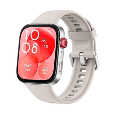 HUAWEI Watch FIT 3 Smartwatch, Bluetooth Anrufe, GPS，Smartwatch, Aluminum Case, iOS&Android, 1,82" AMOLED-Display, Bis zu 10 Tage Akkulaufzeit, Umfassendes Gesundheits&Fitness-Management, Weiß