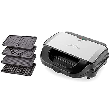 ETA Sandwichmaker 4 in 1 I Sorento I Antihaftbeschichtung für leichte Reinigung ohne Anbrennen I 900 Watt I Waffeleisen, Grill und vieles mehr