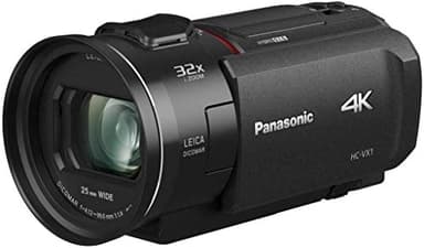 Panasonic HC-VX1EG-K Kompaktkamera Ultra HD 4K, 25 mm Weitwinkel, 24-Fach optischer Zoom, 4K Cropping, WLAN, Schwarz