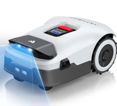 ANTHBOT KI Mähroboter ohne Begrenzungskabel Max. 2000m², Full Frequenzband RTK+4-Kamera-Vision Rasenmäher Roboter ohne Kabel, Mehrzonen-Management, Hindernisvermeidung Rasenroboter - Genie1000