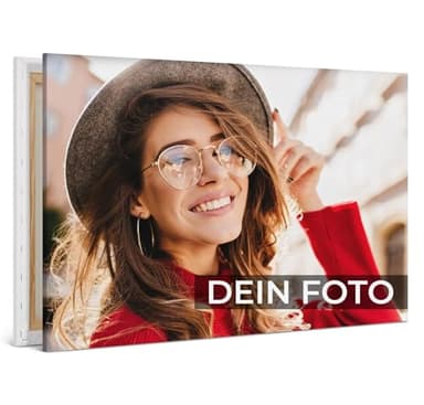 BILDER DE Personalisierte Leinwand | Fotoleinwand mit eigenem Bild | Leinwandbild als Geschenk | selbst gestalten | Leinwand bedrucken lassen | Custom Canvas | Hochformat 20x30 cm