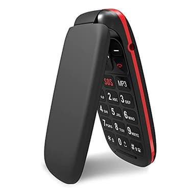 ukuu Klapphandy 1,8" GSM Mobiltelefon Dual SIM Seniorenhandy ohne Vertrag mit großen Tasten und Batterie mit großer Kapazität Kinderhandy - Schwarz, vodafone