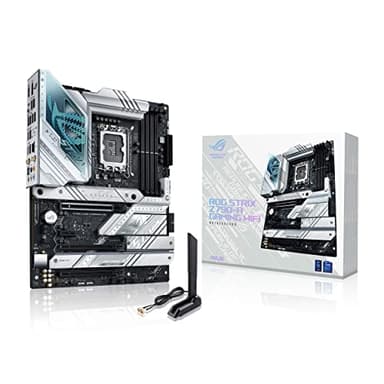 ASUS ROG STRIX Z790-A GAMING WIFI Mainboard Sockel Intel LGA 1700 (ATX, DDR5, 4x M.2, PCIe 5.0, WiFi 6E, USB 3.2 Gen 2x2 Typ-C, Aura Sync, AI Overclocking)