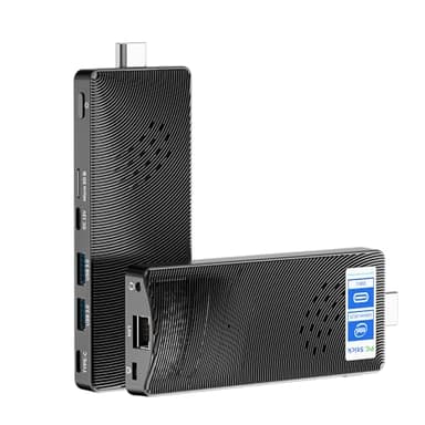 HEIGAOLAPC Mini PC Stick Lüfterloser Win 11 Pro, N4000 4GB 64GB Micro Computer mit HDMI 4K Dual Display, Gigabit Ethernet, WiFi5, USB PD3.0 unterstützen eMMC für Business Office Industrial IOT