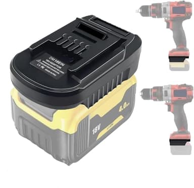 DM18EIN Batterieadapter für Einhell 18V, YUHDWRE Adapter-Konverter für Dewalt 20V & für Milwaukee M18 18V Li-Ion Akku für Einhell Power X-Change Elektrowerkzeuge (Keine Batterie)