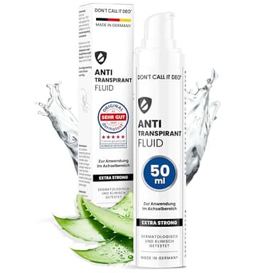 DON’T CALL IT DEO Antitranspirant Fluid 50ml - 5-Tage Wirkung - gegen starkes Schwitzen, Schweiß und Geruch - Antiperspirant für Damen und Herren - die Alternative zu Spray & Deo Roller, 1er Pack
