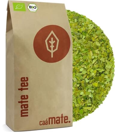 Bio Mate Tee 1Kg Mateblätter pur frisch & grün fair, ökologisch & luftgetrocknet organic Yerba Mate kontrolliert, zertifiziert & abgefüllt in Deutschland
