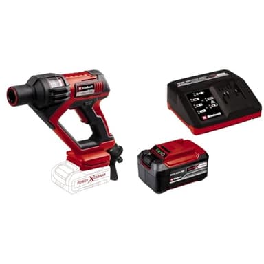 Einhell Akku-Druckreinigerpistole Hypresso 18/24 Li Power X-Change (18 V, 24 bar, zur mobilen Reinigung und Bewässerung, 240 L/h, inkl. Zubehör, inkl. 5,2 Ah Akku und Fastcharger)